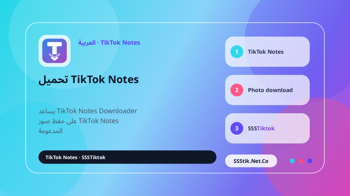 ما هو TikTok Notes Downloader؟ - SSSTikTok